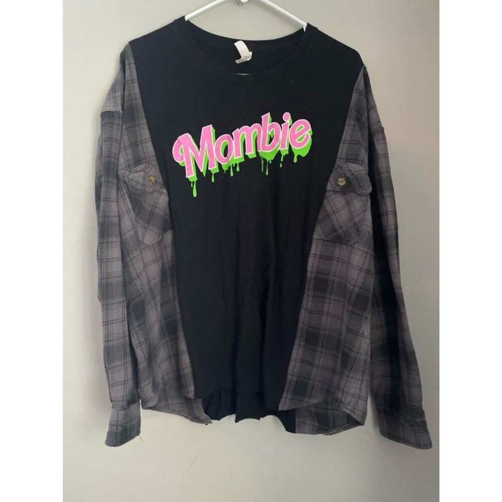 Mombie (Barbie) Flannel Tshirt Sweatshirt LARGE/XL